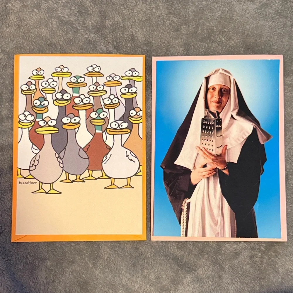 🌻 Bundle of 2 Shoebox by Hallmark Punny Birthday Cards NWT